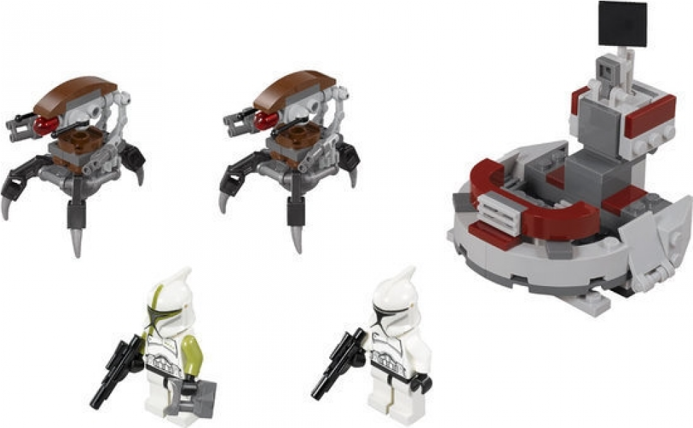 Lego Clone Trooper Vs Droidekas (980x980), Png Download