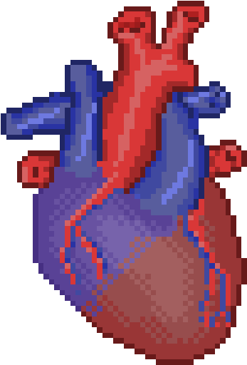 Heart By Hama Girl - Art (538x582), Png Download