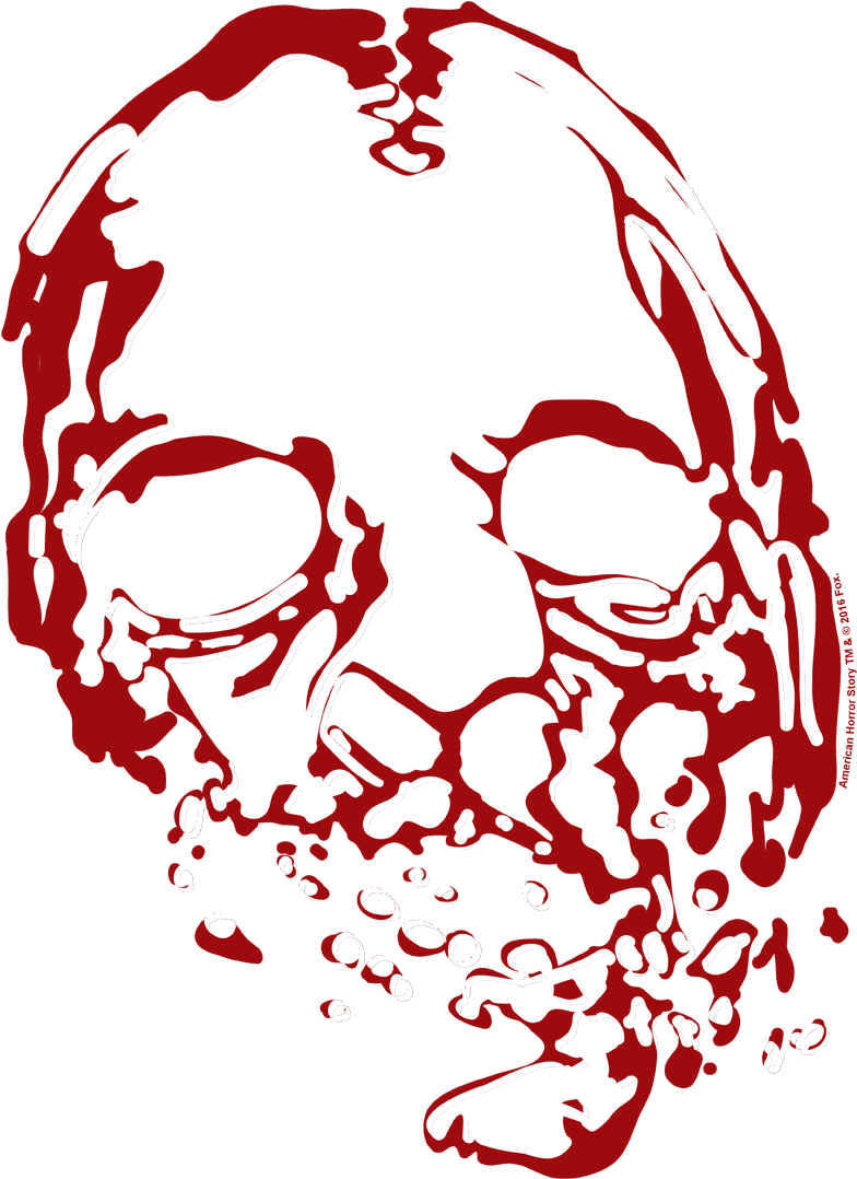 American Horror Story Bloody Face Men's Slim Fit T-shirt - American Horror Story (850x1080), Png Download