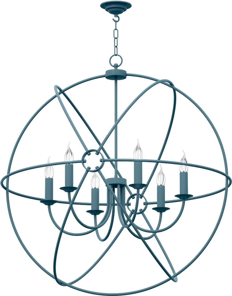 Orb Bespoke 6 Light 900mm Pendant - Haribo (1200x1200), Png Download