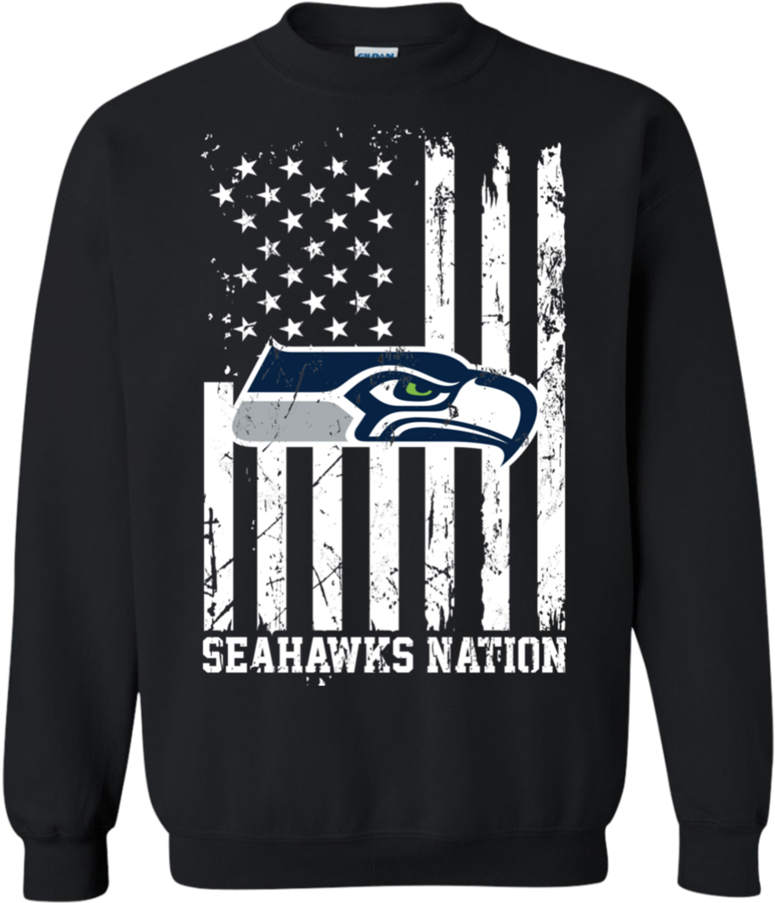 Seattle Seahawks Nations Football Us Flag Fourth Of - Dire Straits Shirt (1024x1024), Png Download