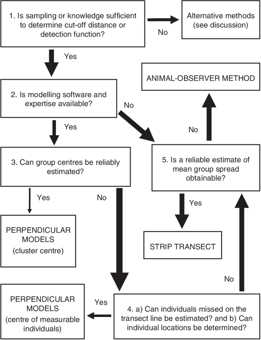 Choices For Deciding Between Line-transect Density - Density Estimation (850x1108), Png Download
