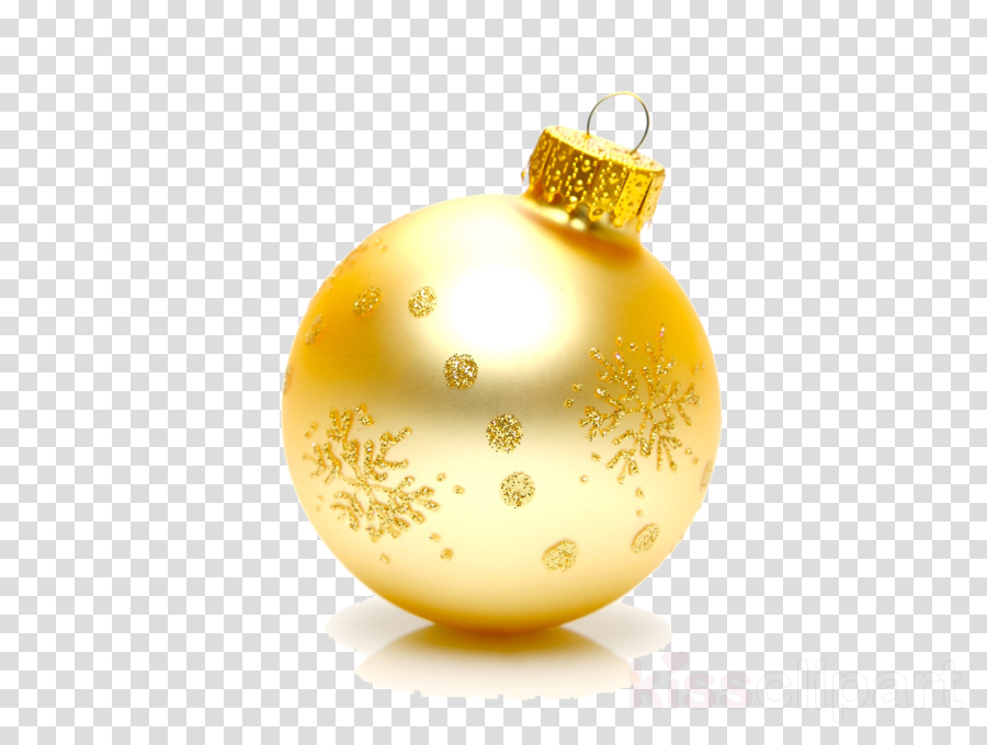 Gold Christmas Ornaments Clipart Christmas Ornament - Heart Reaction Facebook Png (900x680), Png Download