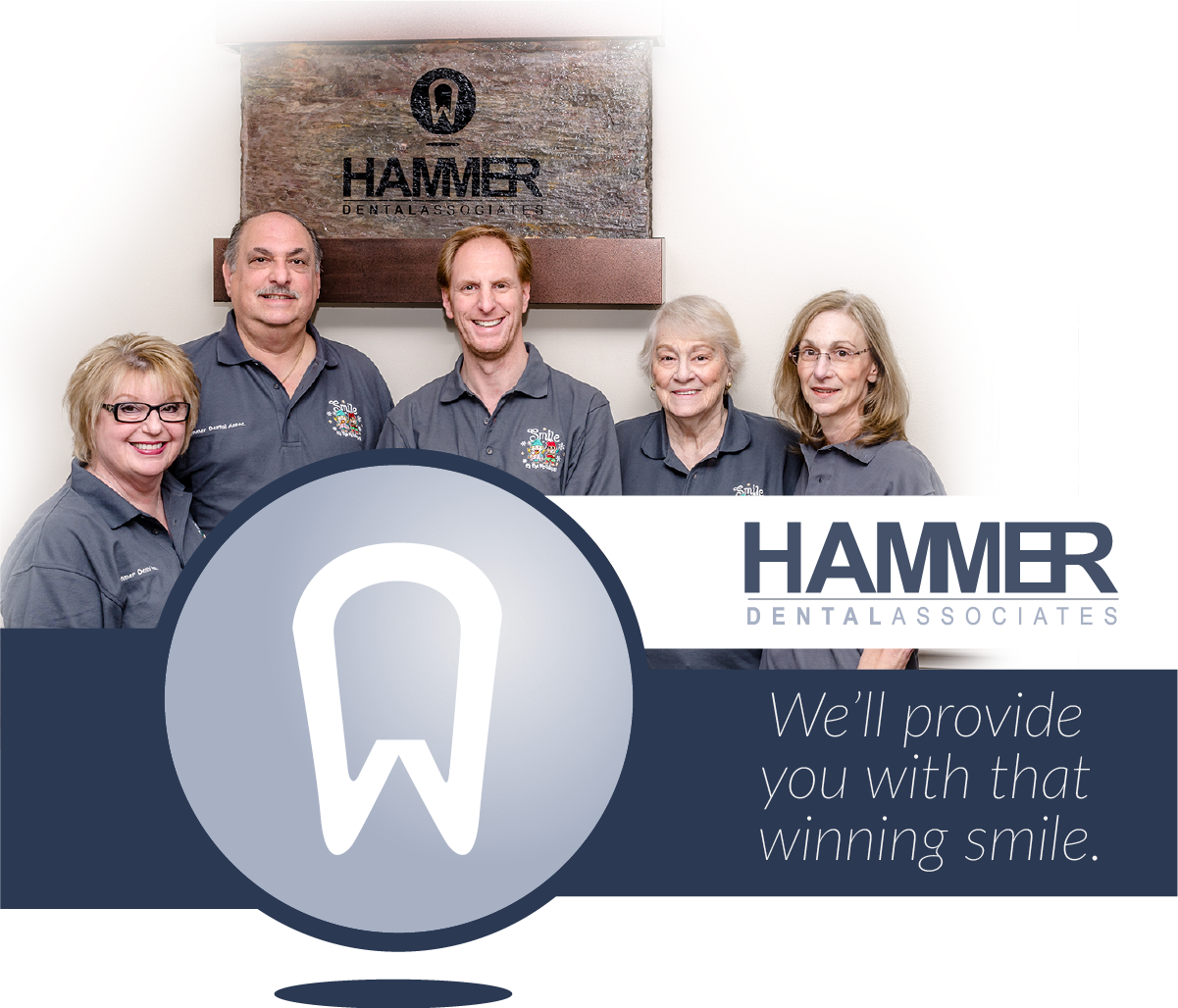 Hammer Dental Associates Staff Group Photo - Dental Associates Ltd: (1201x1028), Png Download