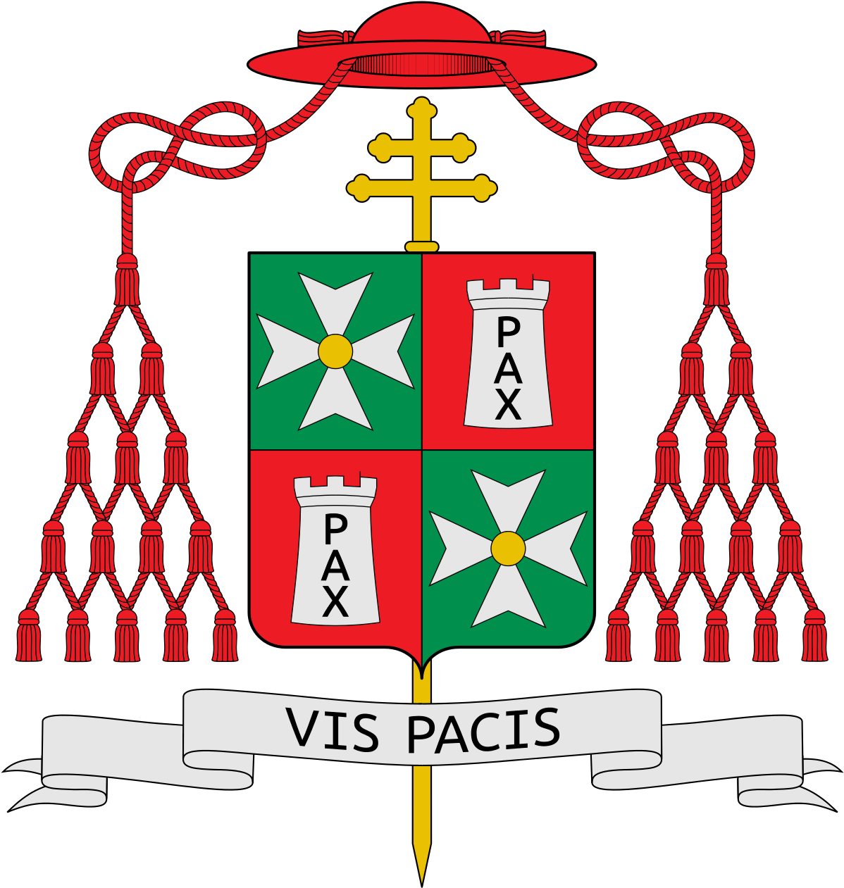 Cardinal Wuerl Coat Of Arms (1200x1268), Png Download