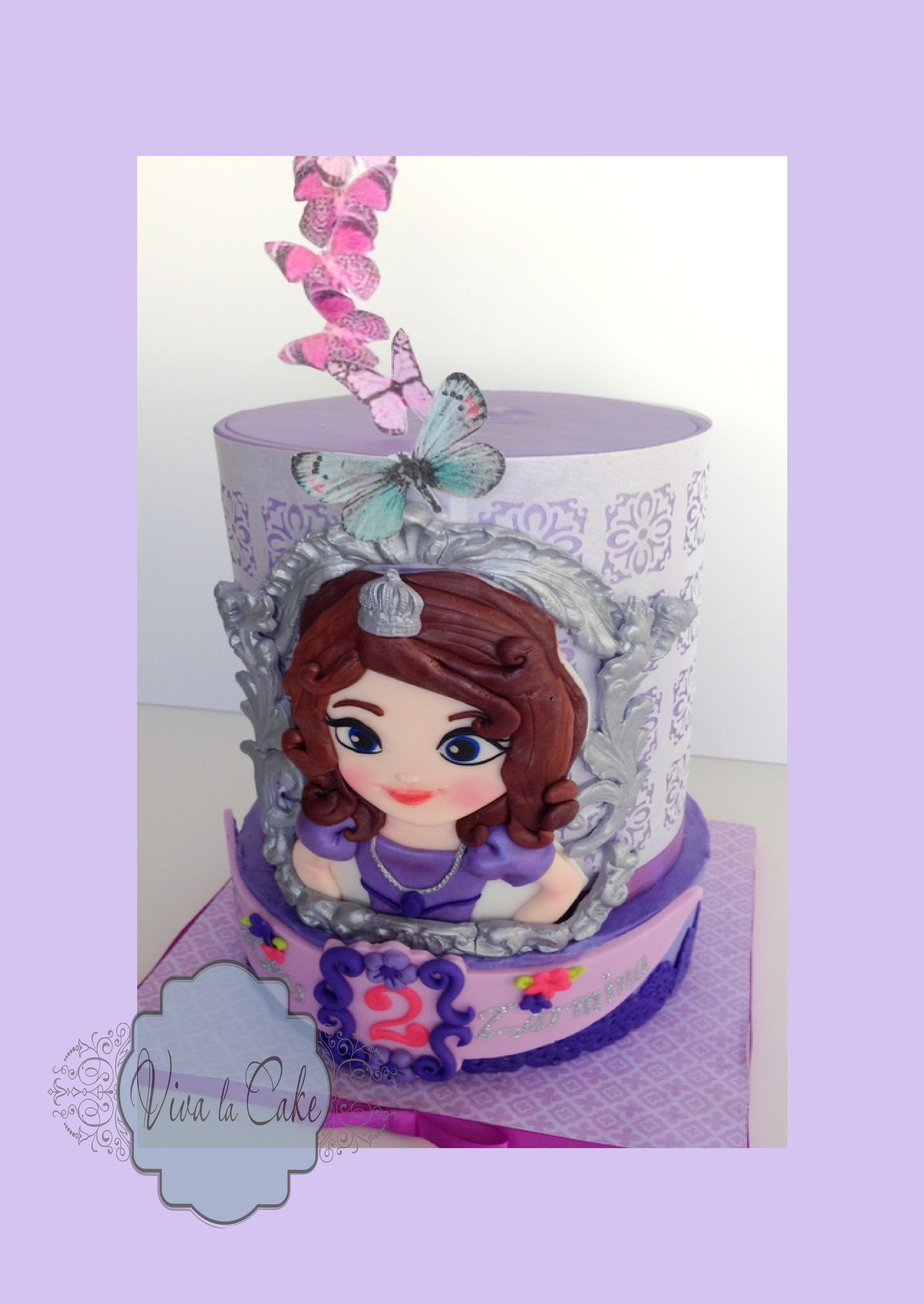 Princess Sofia - Cake Cartoon Princess (2486x3505), Png Download