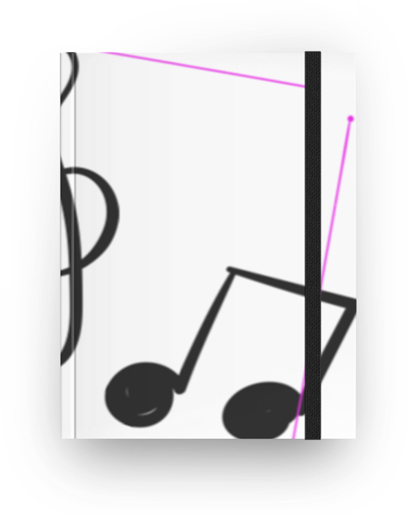 Caderno Notas Musicais De Bellah Magalhãesna - Music (800x800), Png Download