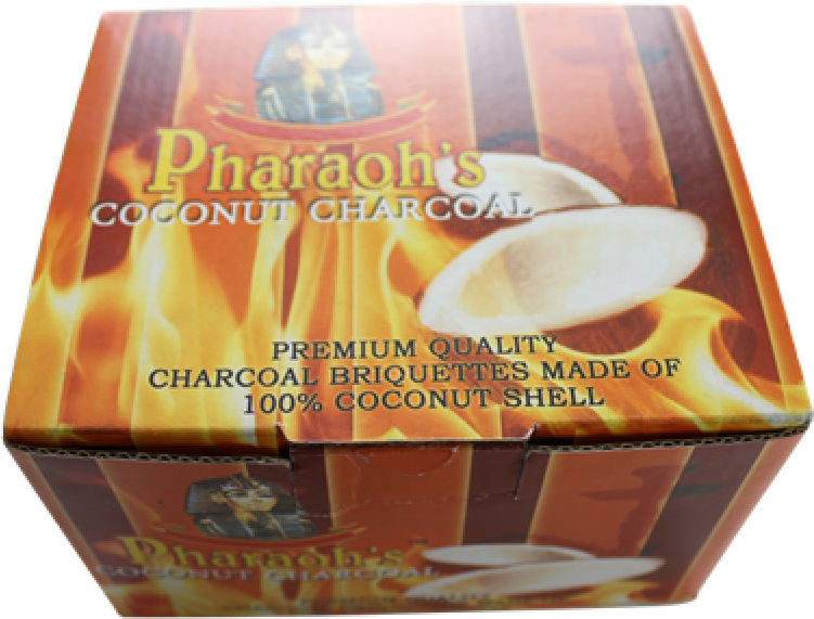 Pharaoh's Coconut Charcoal - Box (800x800), Png Download