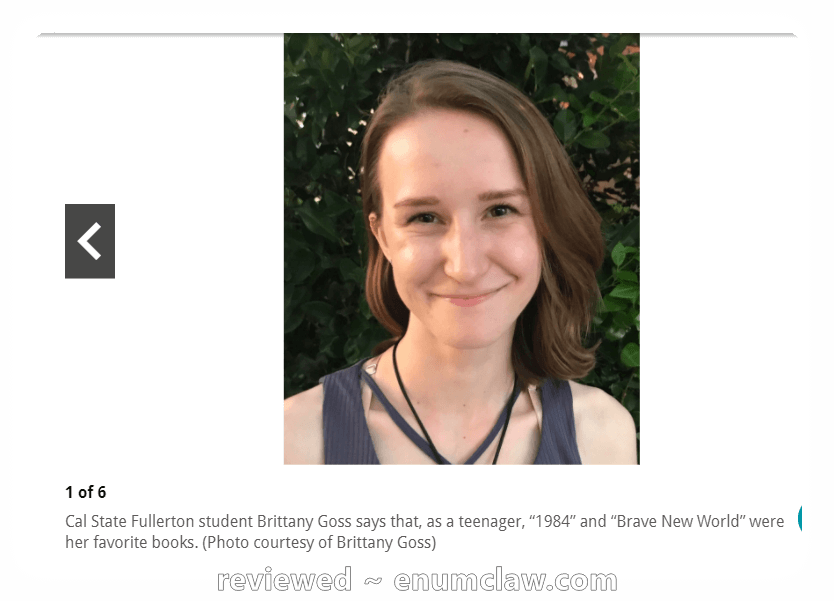 Cal State Fullerton Student Brittany Goss Would Shut - Girl (834x601), Png Download