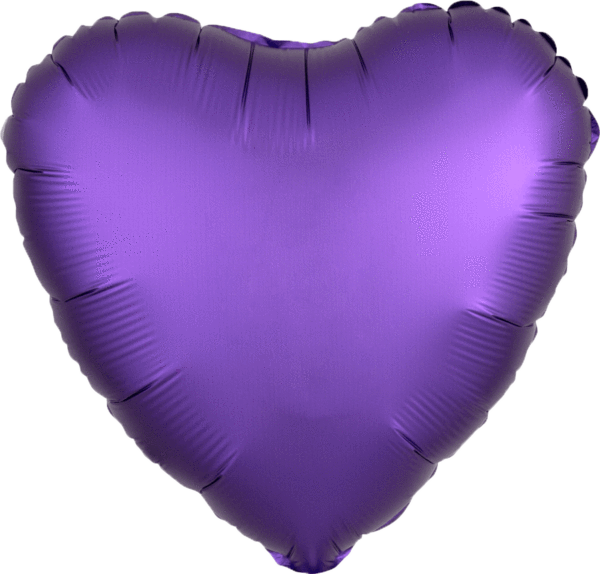 Anagram Herz Ballon Satin (600x574), Png Download