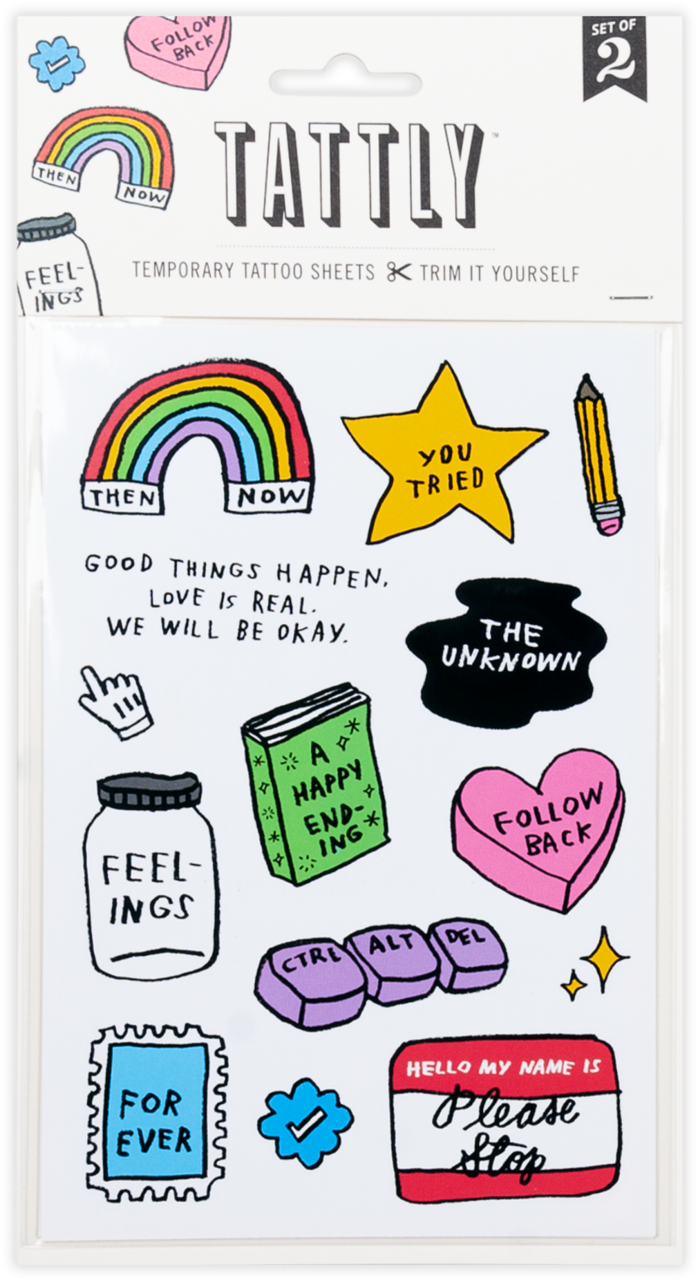 Mixed Feelings Sheet - Tattly (2048x2048), Png Download