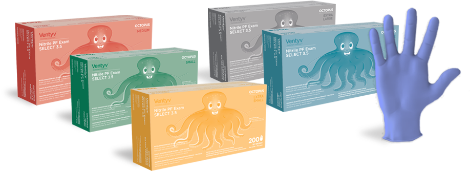 Ventyvtm Nitrile Powder-free Select - Box (952x549), Png Download