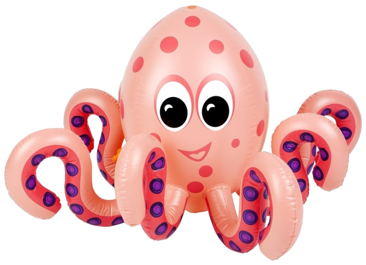 Octopus Background Png - Inflatable Sprinkler Octopus (800x800), Png Download