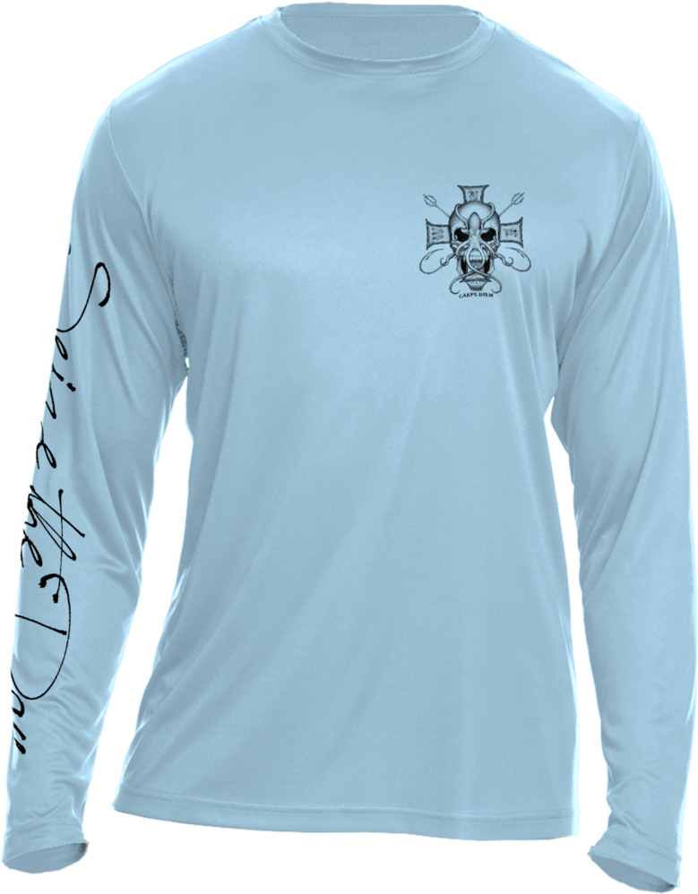Octopus Skull- Uv Sun Protection Shirt - Long Sleeve (819x1024), Png Download