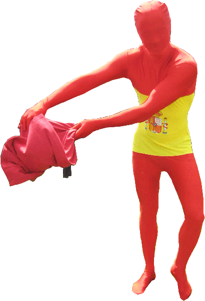 Spain Morphsuit - Costumes With Red Morphsuit (600x600), Png Download