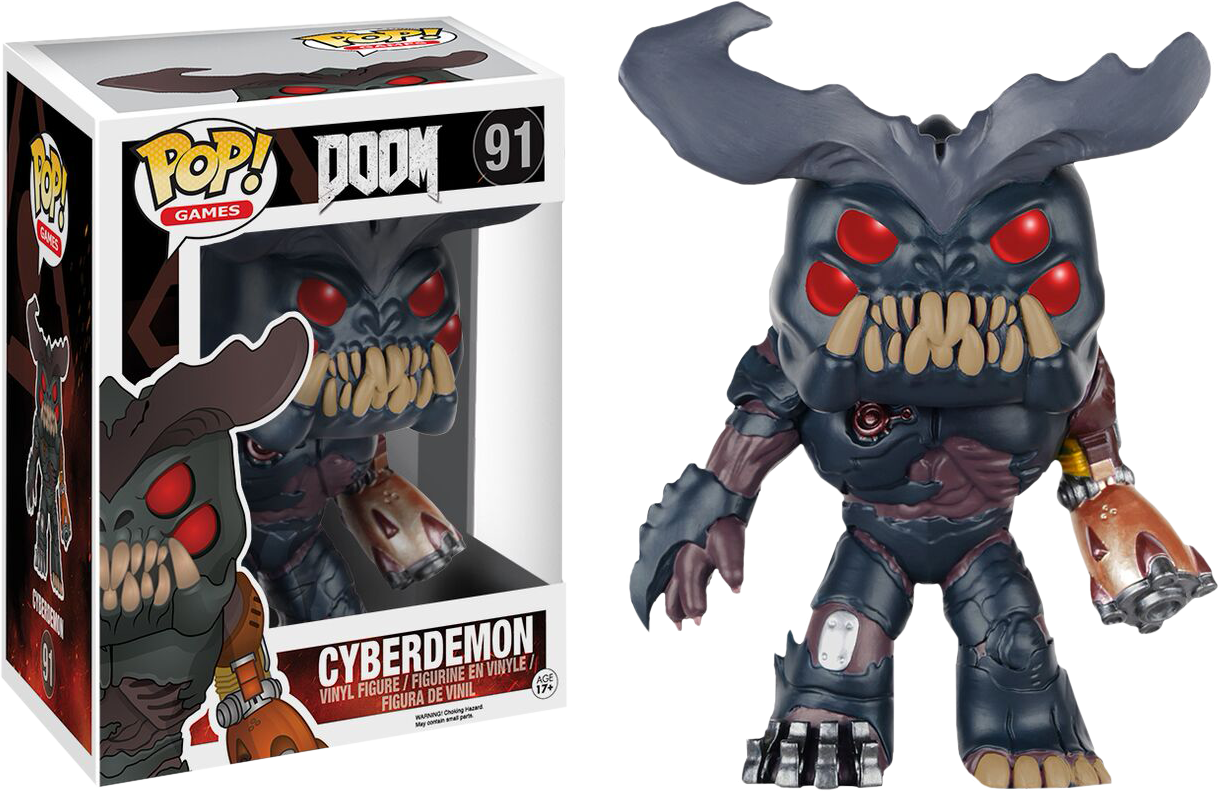 Cyberdemon 6" Pop Vinyl Figure - Doom Funko Pop (768x498), Png Download