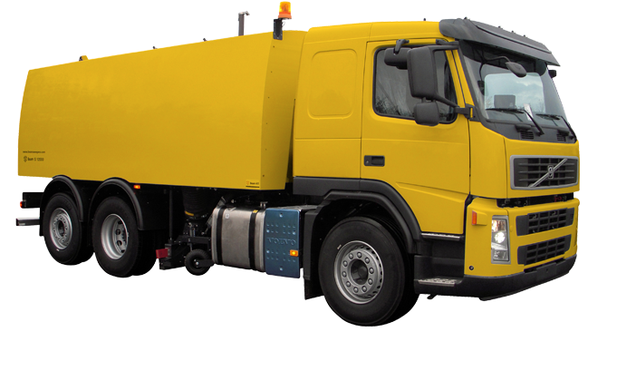 Municipal / Contractor Machines - Trailer Truck (800x500), Png Download