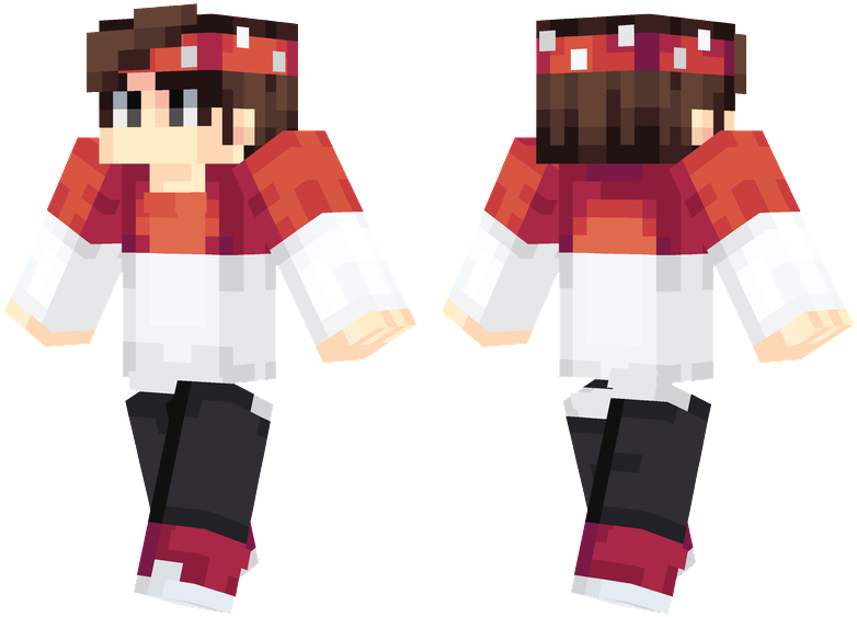 Young Red - Minecraft Skin Boy Green (804x576), Png Download