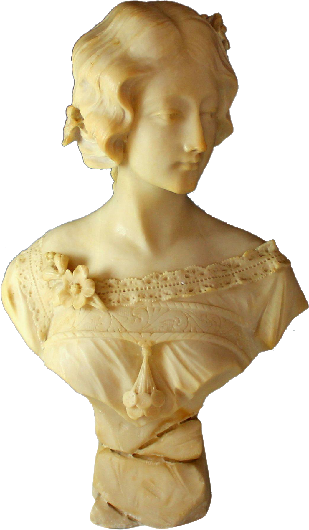 Marble Sculpture Of A Young Lady By A - Bust (1798x1798), Png Download