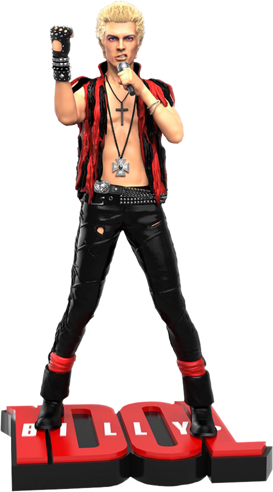 Billy Idol Rock Iconz 1/9th Scale Statue - Billy Idol Png (768x1080), Png Download