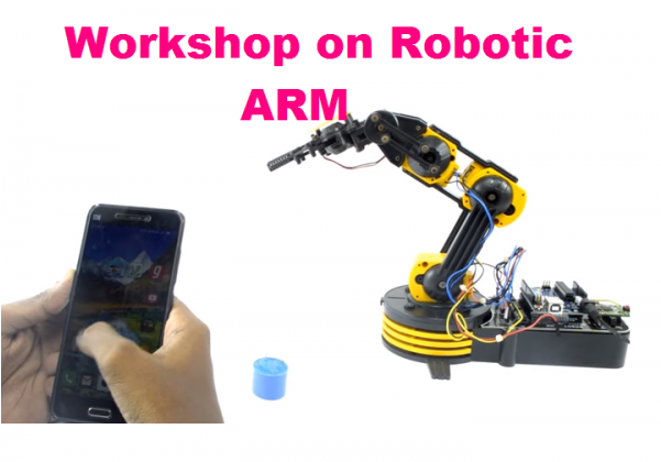 Workshop On Robotic Arm - Robotic Arm (600x600), Png Download