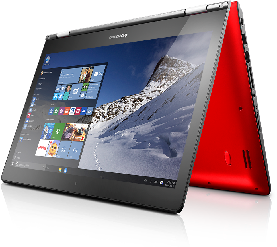 Yoga 500 14 Red 10 Win 10 Ministart Cortana 2016 05 - Lenovo Yoga 500 14isk White (992x895), Png Download