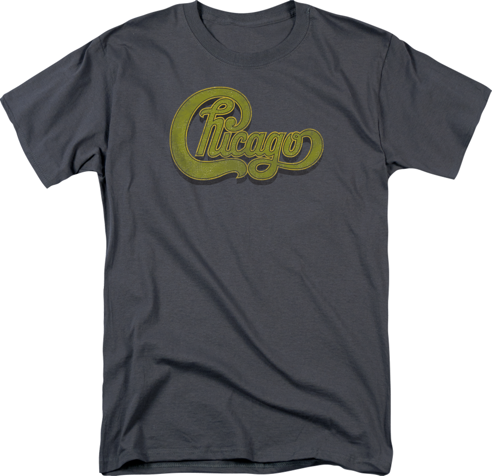 Chicago Rock Band Distressed Logo Licensed Long Sleeve - Sassenach Shirt (984x951), Png Download