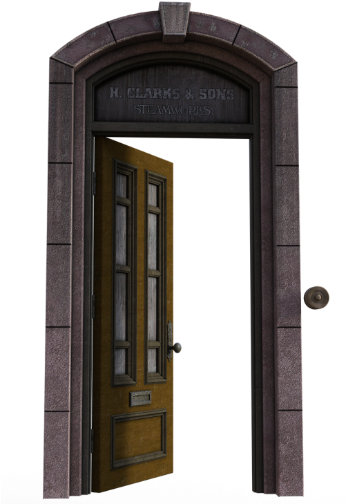 Range,portal,wood - Door (500x750), Png Download