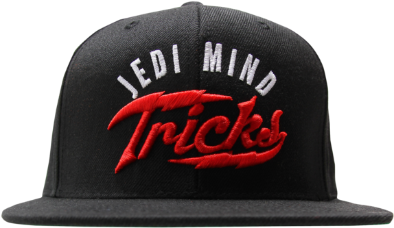 Red Bolt On Black Snapback - Jedi Mind Tricks Snapback (600x600), Png Download