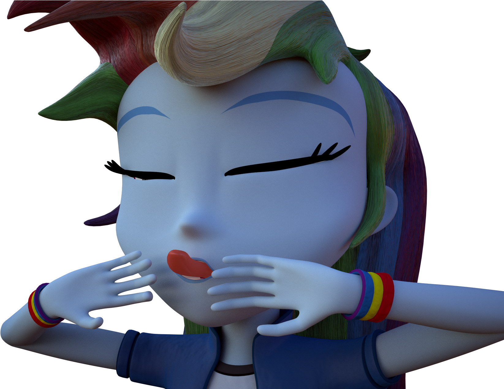 Creatorofpony, Blender, Equestria Girls, Eyes Closed, - Portable Network Graphics (1920x1270), Png Download