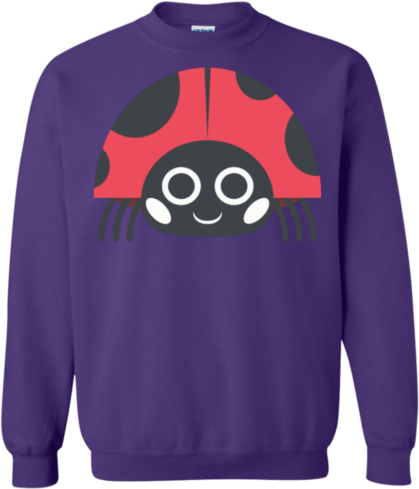 Lady Bird Emoji Sweatshirt - Lady Bug Emoji Ladybug Lucky Insect Smile (960x960), Png Download