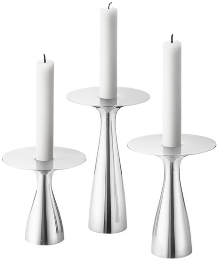 Alfredo Candleholder, S/3 - Georg Jensen Alfredo Candle Holder Set 3 Pieces (600x600), Png Download