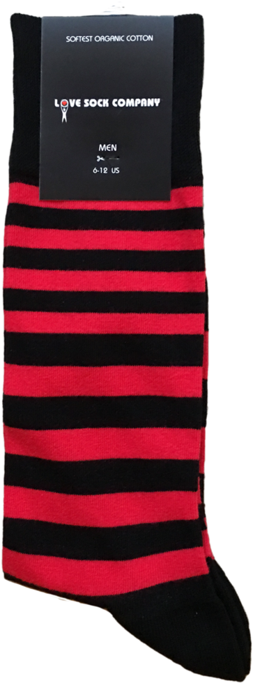 Men's Dress Socks With Stripes - Sock (900x1337), Png Download