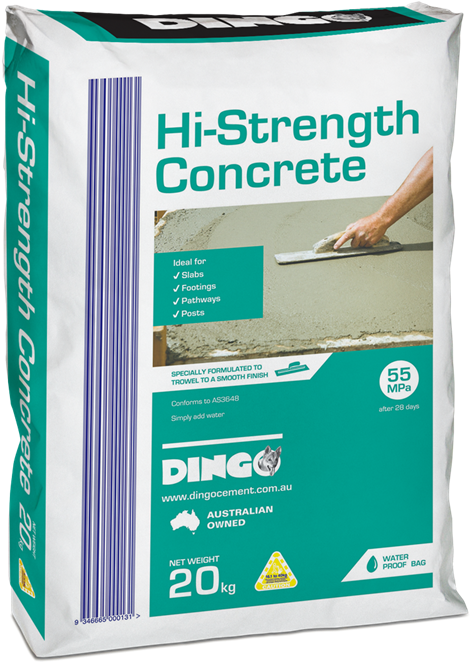 Dingo 20kg Hi Strength Concrete - Ready Mix Concrete Bunnings (800x800), Png Download