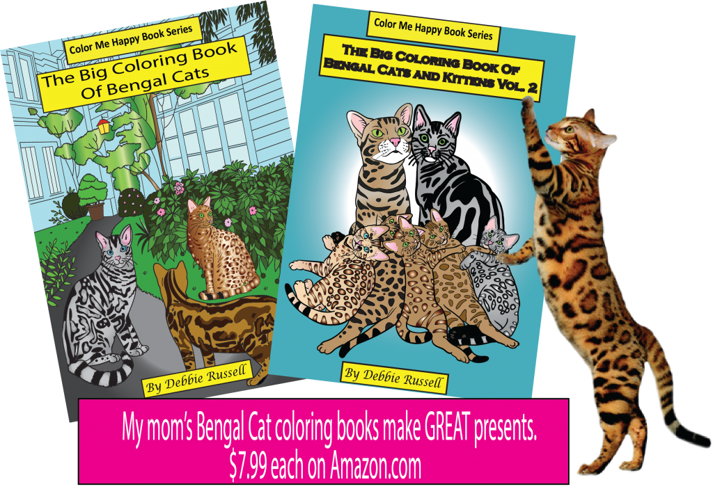 Http - Big Coloring Book Of Bengal Cats (1024x703), Png Download