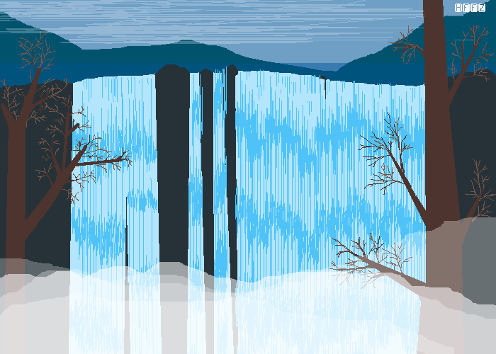 Water - - Fall - Illustration (700x500), Png Download