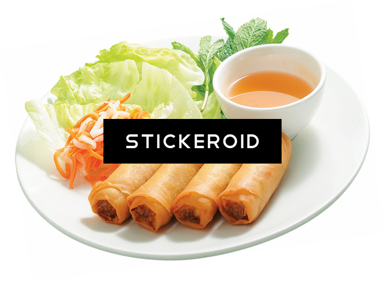 Egg Rolls Food Roll - Transparent Spring Rolls Png (778x571), Png Download