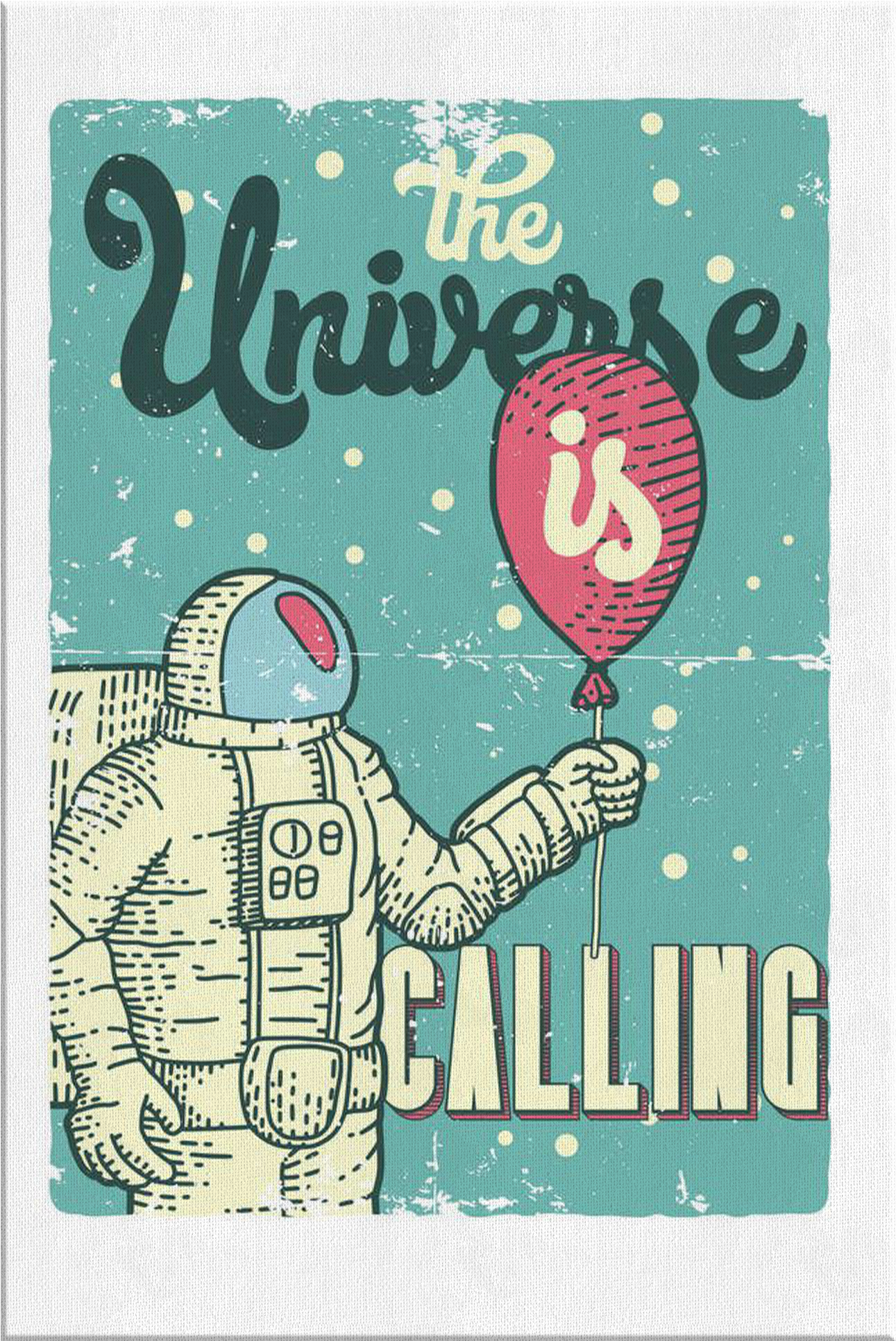 "universe Calling" Premium Canvas - Design (2000x2000), Png Download