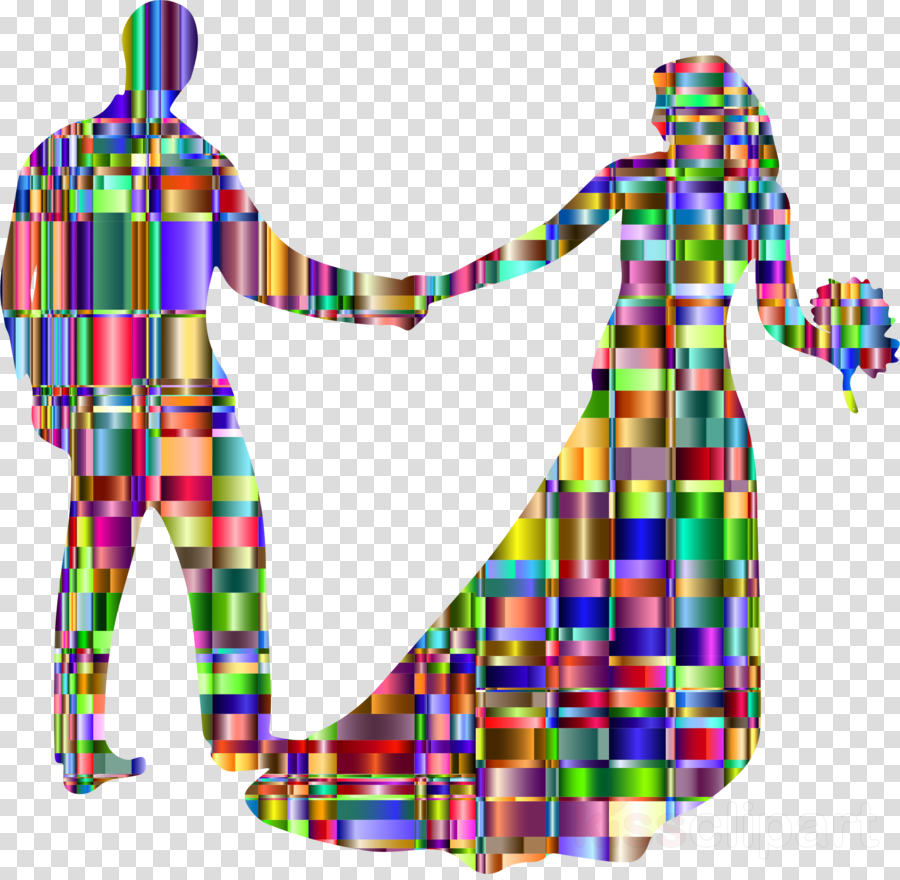 Silhouette Transparent Wedding Couple Clip Art Clipart - Wedding (900x880), Png Download