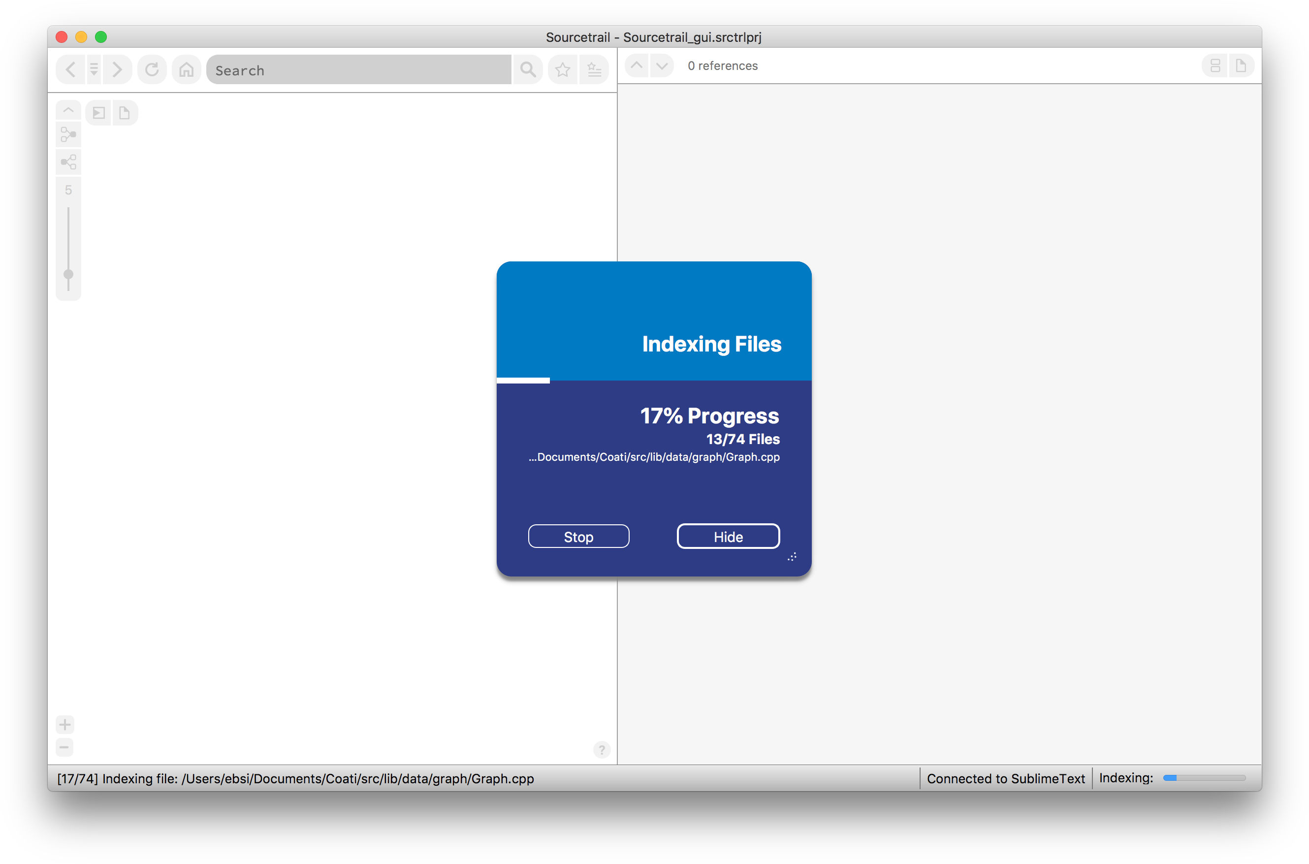 The Indexing Dialog And The Status Bar Will Give You - Documentation (2690x1778), Png Download