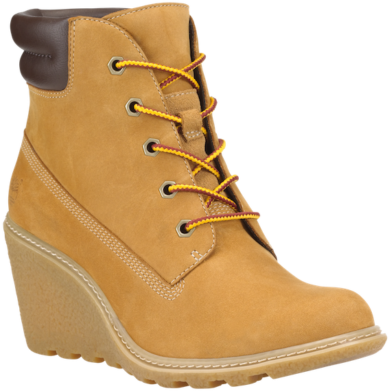 Wheat Nubuck Timberlands Women, Timberlands Shoes, - Wedge Timberland Style Boots (600x600), Png Download