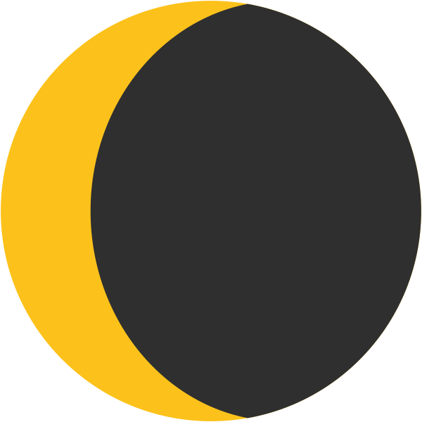 240 × 240 Pixels - Half Moon Android Emoji (600x600), Png Download