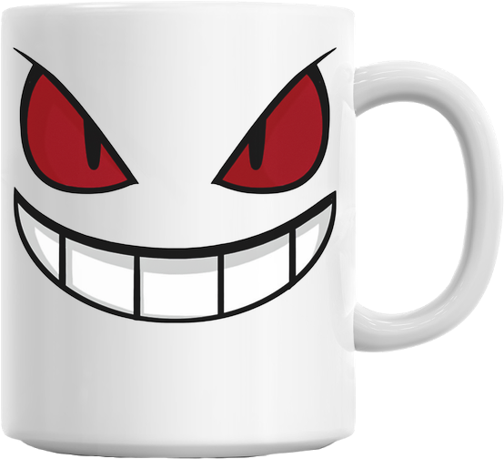 Gengar Smile Mug - Gengar Face Roblox (629x579), Png Download