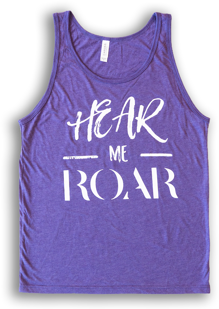 "hear Me Roar" Tank Top - Active Tank (996x996), Png Download