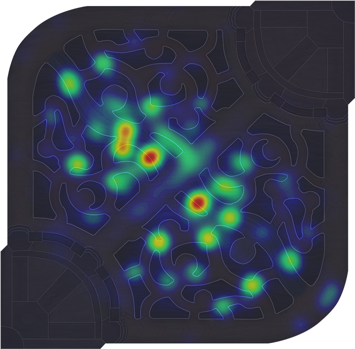 Heatmap Winloss Loss Blue - Heat Map (750x750), Png Download
