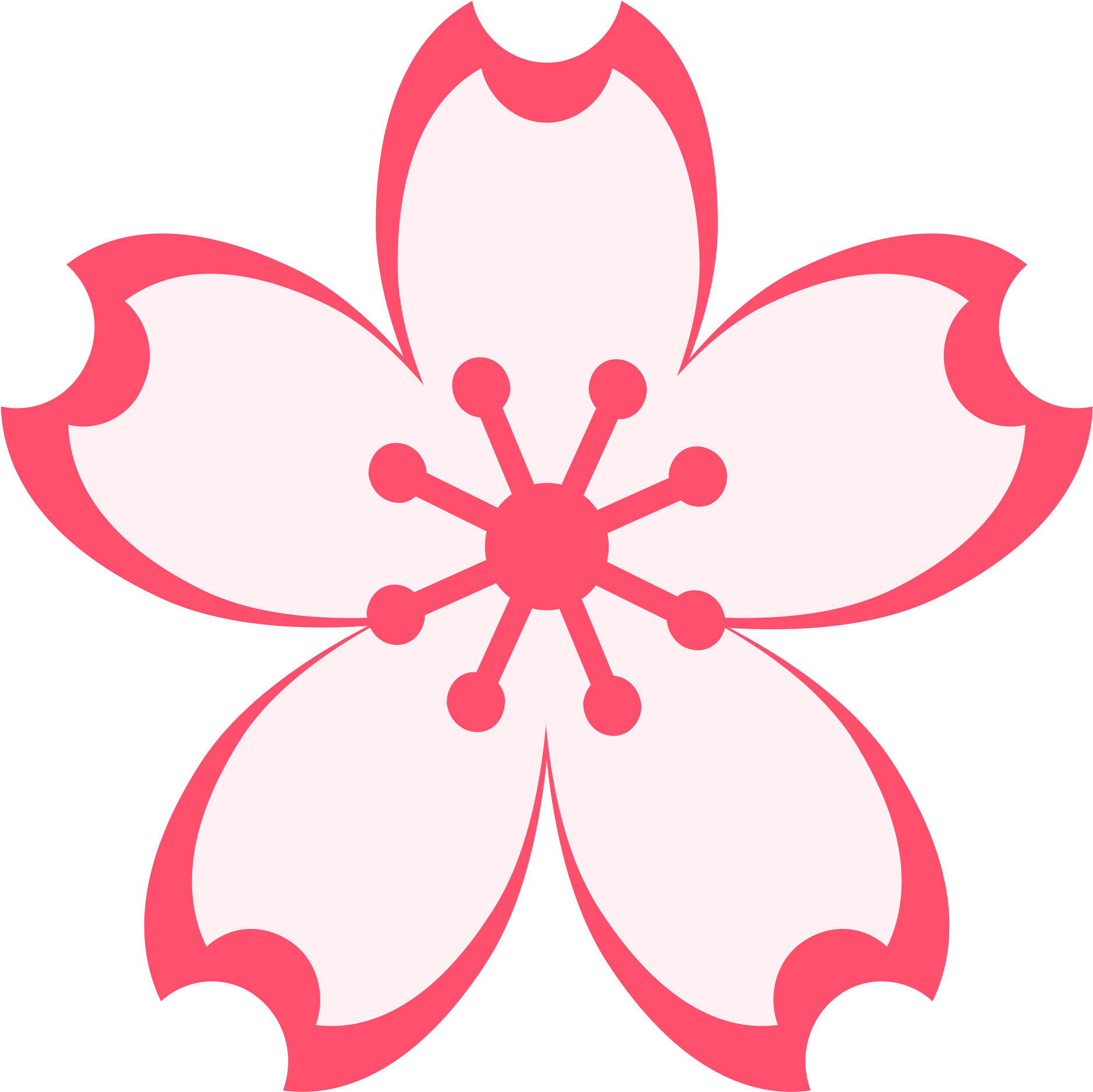 Datei - Emojione 1f338 - Svg - Cherry Blossom Emoji (2000x2000), Png Download