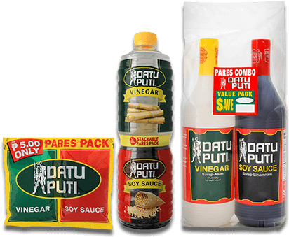 Datu Puti Pares Pack - Datu Puti Soy Sauce [filipino Soy Sauce] (900x400), Png Download