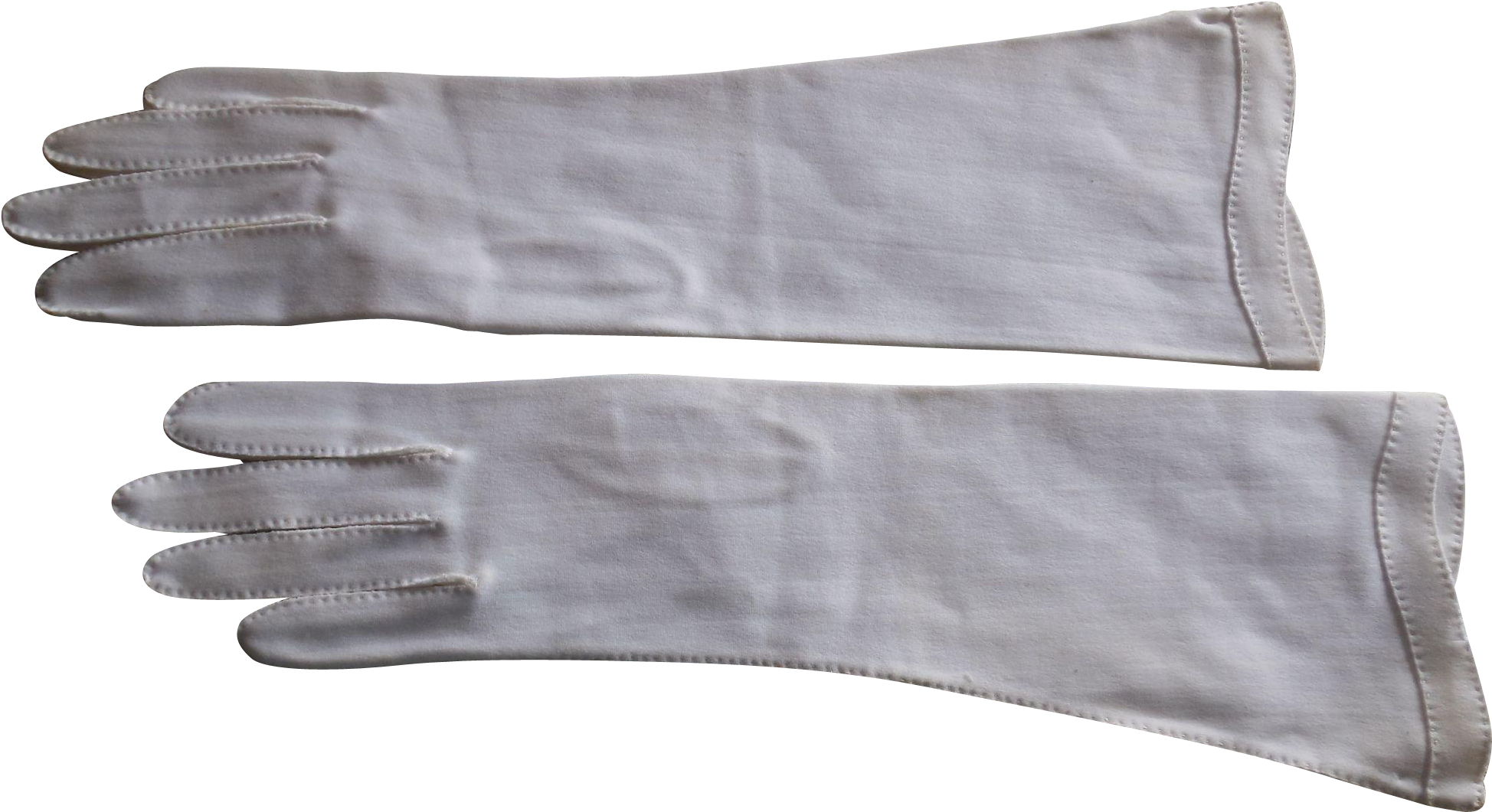 1930-1940 White Elegant Art Deco Gloves At Rubylane - Art Deco (1947x1947), Png Download