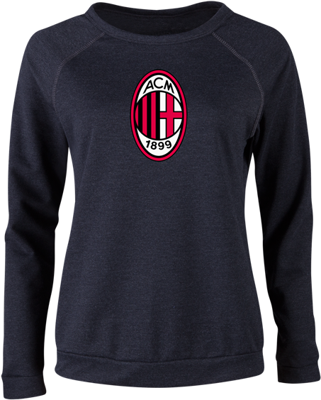 Ac Milan Logo Women's Crewneck Fleece - Sweater (600x600), Png Download