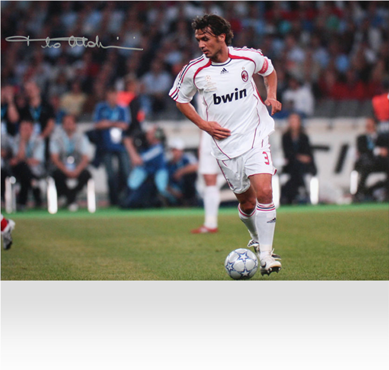 Paolo Maldini Signed Ac Milan Photo - Maldini Uefa Uefa Champions League 2006 (870x890), Png Download